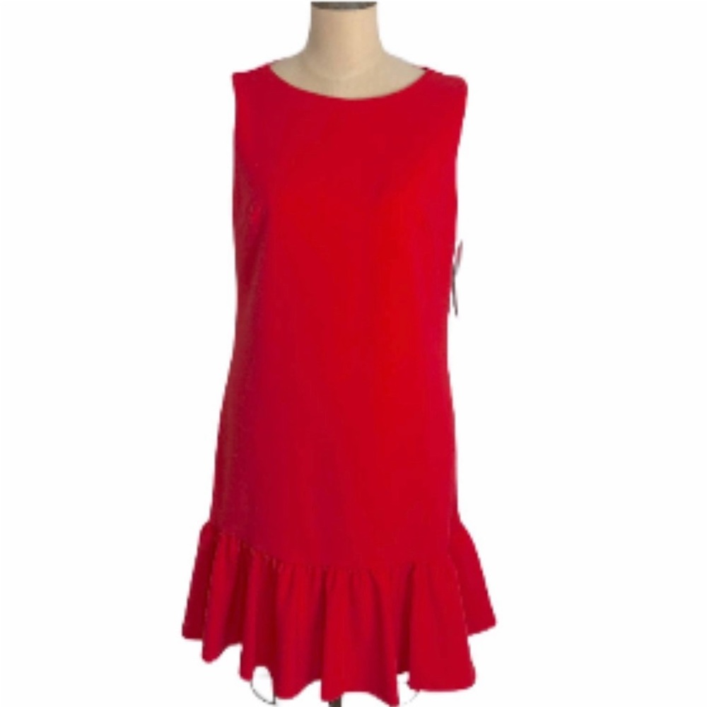 NWT Betsey Johnson Crepe Red Dress